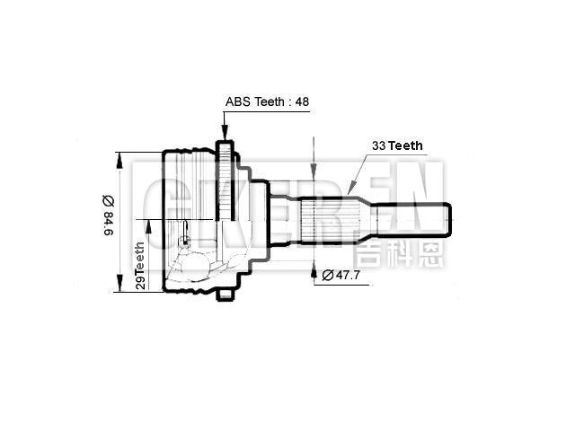 球笼修理包 CV Joint Kit:26039155