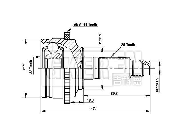 球笼修理包 CV Joint Kit:GD36-22-610