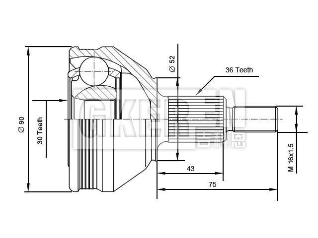 球笼修理包 CV Joint Kit:6QE 498 099