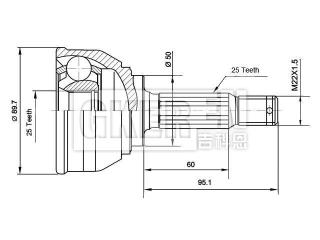 球笼修理包 CV Joint Kit:MB297678