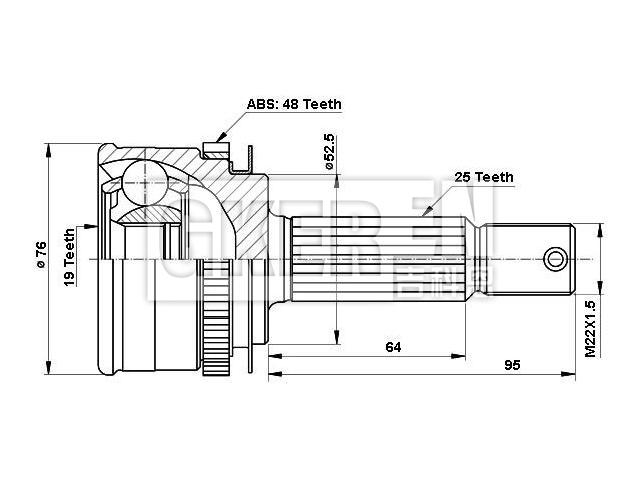 球笼修理包 CV Joint Kit:49500-1C060