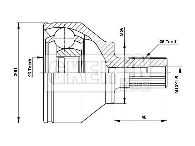 球笼修理包 CV Joint Kit:1 322 209