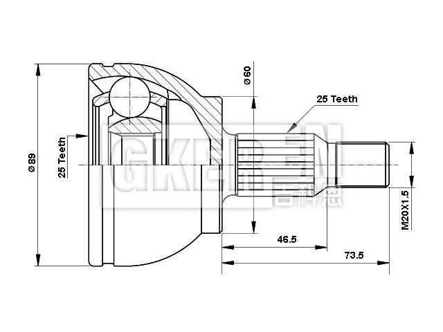 球笼修理包 CV Joint Kit:169 360 44 72
