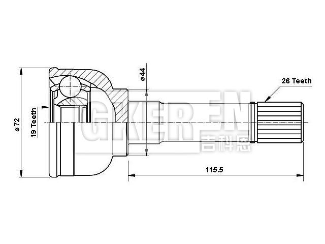 球笼修理包 CV Joint Kit:44101-81A00