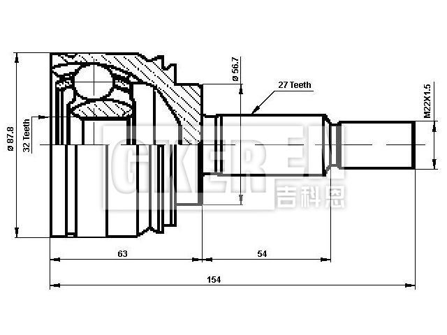 球笼修理包 CV Joint Kit:82 00 035 673