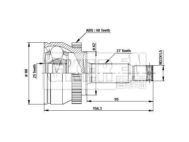 球笼修理包 CV Joint Kit:49501-2E400