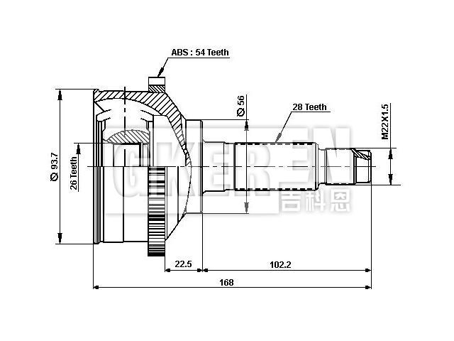 球笼修理包 CV Joint Kit:KA-2-12-061A