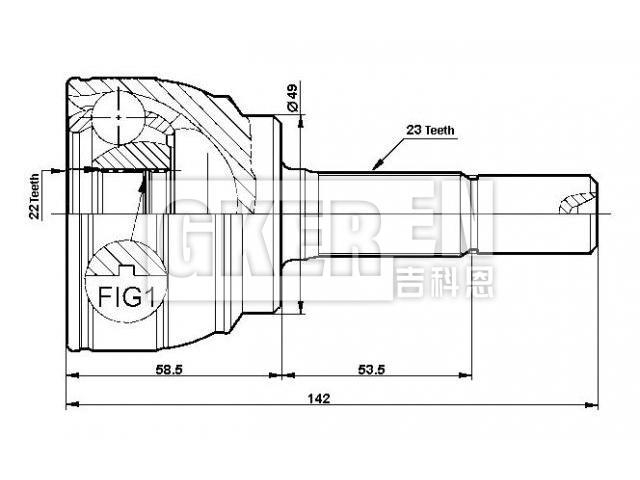 球笼修理包 CV Joint Kit:39211-BC50J