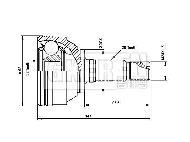 球笼修理包 CV Joint Kit:RV-2-27-066