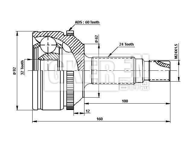 球笼修理包 CV Joint Kit:STC3204
