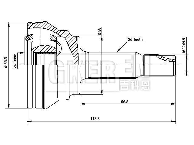 球笼修理包 CV Joint Kit:43410-02220