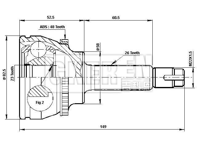 球笼修理包 CV Joint Kit:43460-19795