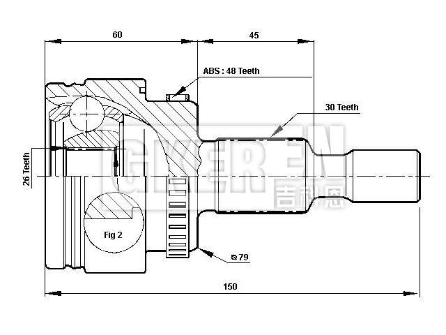 球笼修理包 CV Joint Kit:A 163 330 04 01#