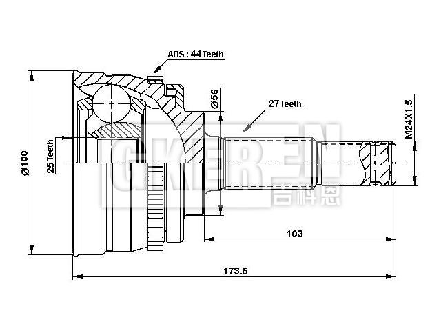 球笼修理包 CV Joint Kit:39101-58E10