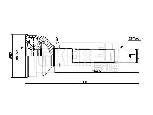 球笼修理包 CV Joint Kit:43420-87611-000