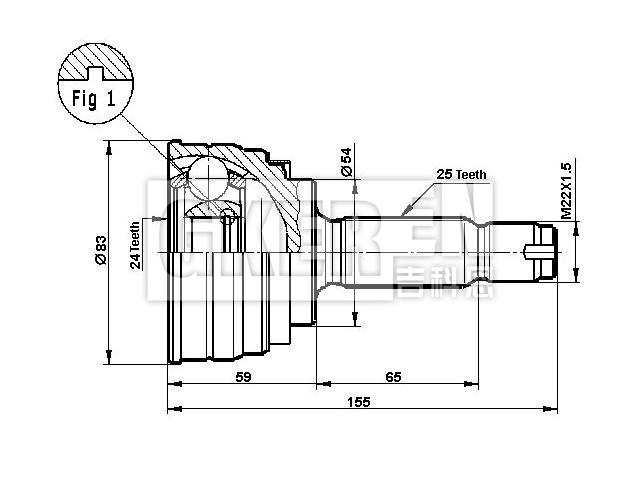 球笼修理包 CV Joint Kit:MB896213