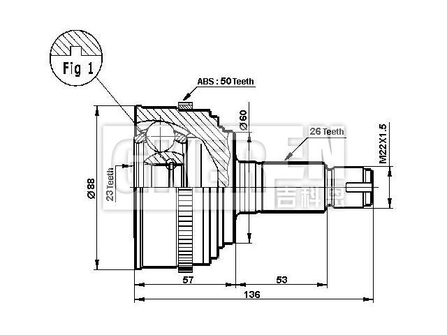 球笼修理包 CV Joint Kit:44014-SD5-A51
