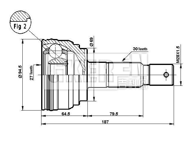 球笼修理包 CV Joint Kit:43460-39065