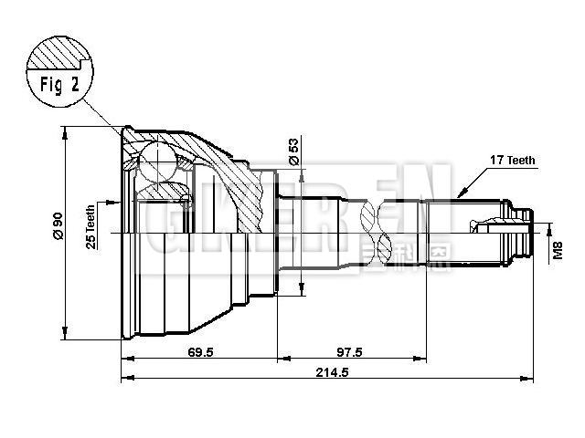 球笼修理包 CV Joint Kit:8-97200-102-0