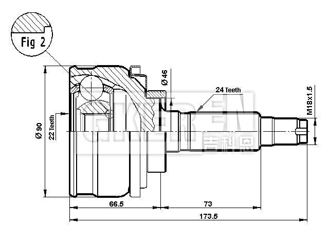 球笼修理包 CV Joint Kit:2123-2215012